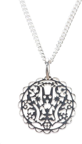 Karen Walker Filigree Rabbit Pendant in Silver - Lyst