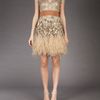 Matthew Williamson Feather and Crystalembellished Dress in Beige - Lyst
