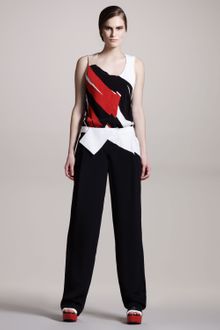 Narciso Rodriguez Contrast-Detail Pants - Lyst