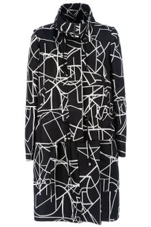 Oscar de la Renta Printed Silk Coat - Lyst