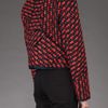Oscar De La Renta Cropped Jacket in Red - Lyst