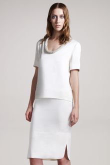 The Row Crepe-back Satin Skirt - Lyst