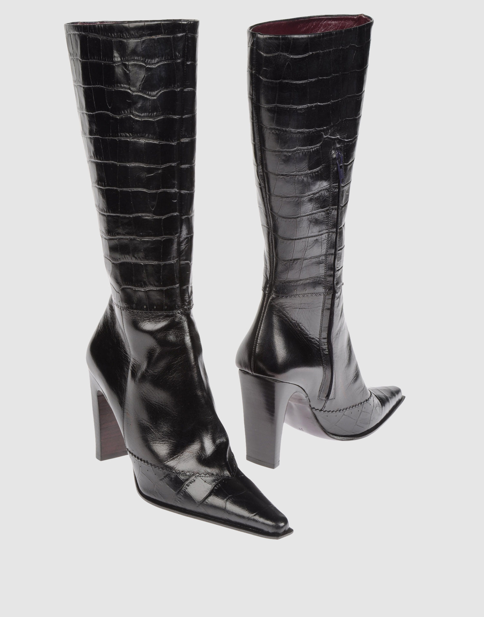 Gianna Meliani Highheeled Boots in Black (purple) Lyst