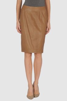 Roberta Scarpa Leather Skirt - Lyst