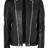 Balmain Black Biker Wadded Leather Jacket in Black for Men - Lyst