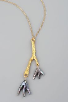 Devon Leigh Pearl Coral Pendant Necklace - Lyst