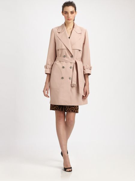 Dolce & Gabbana Cotton Trench in Beige (tan) - Lyst