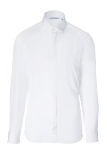 Neil Barrett White Pleated Placket Skinny Fit Shirt - Lyst