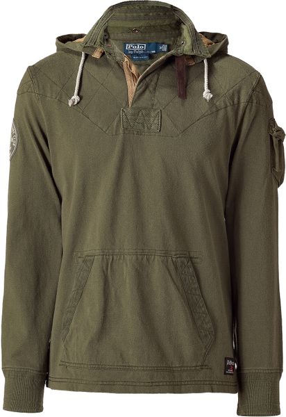 polo ralph lauren olive green hoodie