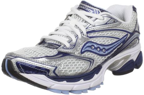 Saucony Womens Running Shoe in White (white/navy/blue) - Lyst