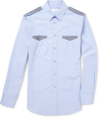 Alexander McQueen Grosgrain-trimmed Cotton Shirt - Lyst