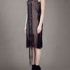 Ann Demeulemeester Sheer Dress in Black - Lyst