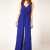 Asos Collection Jumpsuit With Rope Tie in Blue - Lyst