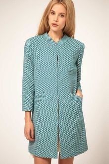 ASOS Collection Asos Zig Zag Coat - Lyst