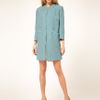 Asos Collection Asos Zig Zag Coat in Blue (greenivory) - Lyst