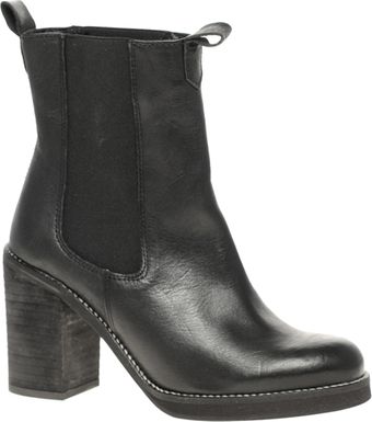 Asos Asos Abbot Leather Chelsea Ankle Boots with Block Heel - Lyst