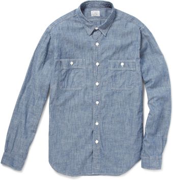 J.Crew Cotton Chambray Shirt - Lyst