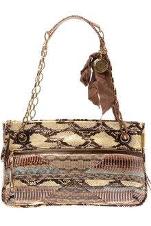 Lanvin Amalia Patchwork Snakeskin Shoulder Bag - Lyst