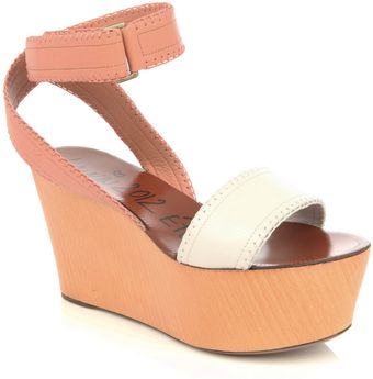 Lanvin Wooden-heel Shoes - Lyst