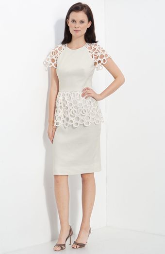  Circle Lace Trim Dress 