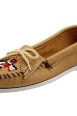 Minnetonka Womens Thunderbird Smooth Moccasin