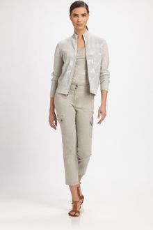 St. John Sequined Cardigan - Lyst