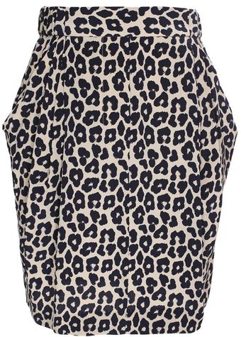 Printed Silk Tulip Skirt 