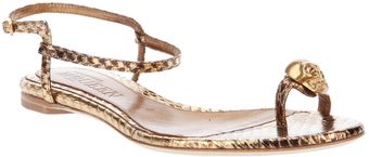 Alexander McQueen Skull Detail Sandal - Lyst