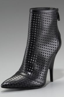 Alexander Wang Shelly Perforated Leather Bootie - Lyst