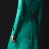 Burberry Prorsum Vibrant Bonded Leather Trench Coat in Green (malachite / spice) - Lyst