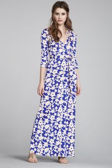 Diane Von Furstenberg Abigail Maxi Wrap Dress - Lyst