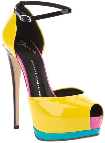 Giuseppe Zanotti Peep Toe Sandal - Lyst