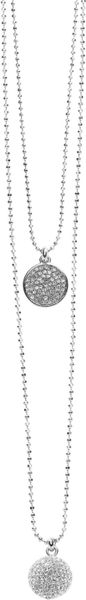 Michael Kors Exclusive Pave Disc and Pave Fireball Necklace Set, Silver in Silver (one size) - Lyst