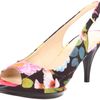 Nine West Womens Sharina Platform Sandal in Multicolor (black combo fabric) - Lyst