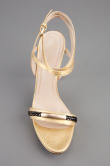 Pollini Open Toe Sandal - Lyst