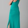 Haute Hippie Racer Back Dress with Ruching in Blue (turquoise) - Lyst