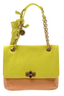 Lanvin Happy Flap Two Tone Leather Bag - Lyst