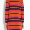 M Missoni Fluoro Stripe Double Breasted Knit Coat in Pink - Lyst