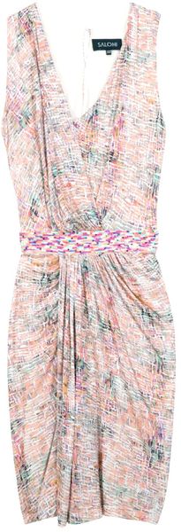 Saloni Sara Shibori Dress - Lyst