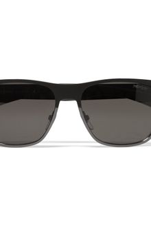 Yves Saint Laurent Square-Framed Metal Sunglasses - Lyst