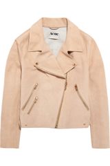 Acne Rita Suede Aviator Jacket