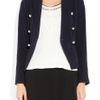 Elizabeth And James Sue Stretch Wooltwill Jacket in Black (navy) - Lyst