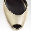 Giuseppe Zanotti Metallic Leather Peep Toe Mary Jane Pumps in Gold - Lyst