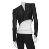 Helmut Lang  Ramie Combo Crop Jacket in Black (020) - Lyst