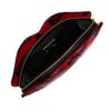 Lulu Guinness Red and Black Snakeskin Lips Clutch in Animal (red) - Lyst