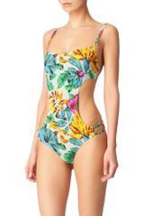 Marc By Marc Jacobs Floral Cut-out Swimsuit