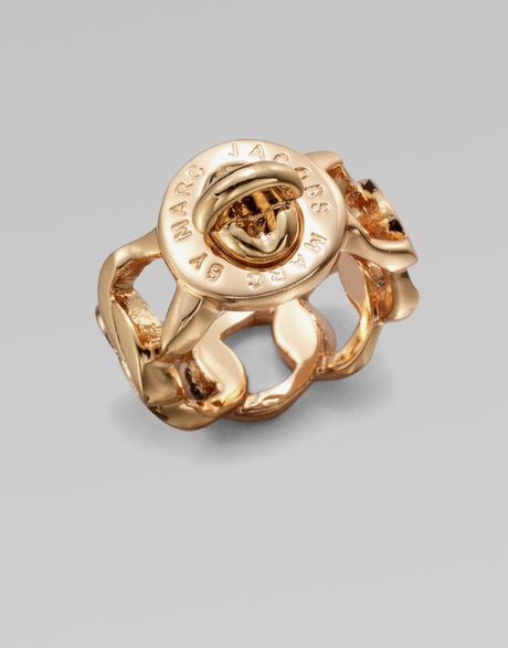 Marc By Marc Jacobs Katie Turnlock Ring in Gold (rose) - Lyst