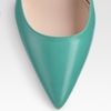 Prada Capretto Leather Point Toe Pumps in Green (aquamarine) - Lyst