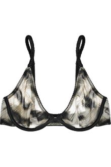 Roberto Cavalli Tiger-print Stretch-jersey Underwired Bra - Lyst