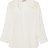 Textile Elizabeth And James Austin CottonVoile And Lace Shirt in White (ivory) - Lyst
